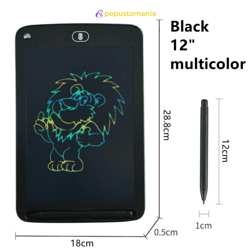 Magična LCD tabla za crtanje u crnoj boji