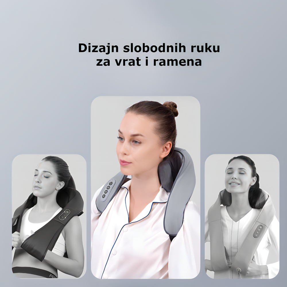 Masažer za vrat i ramena sa grejačem