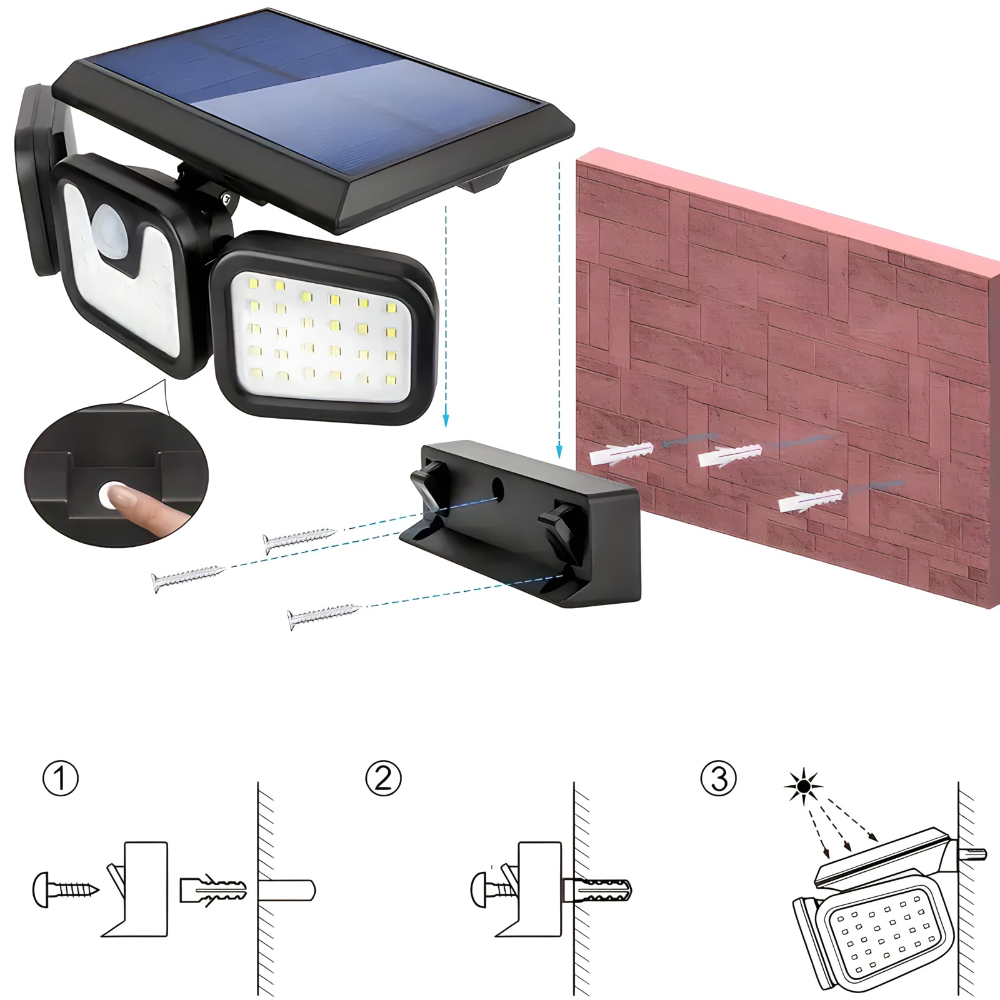 Trostrani solarni reflektor